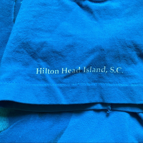 Vintage Dolphins and Turtles Hanes 90s Hilton Head Island South Carolina - Picture 3 of 8